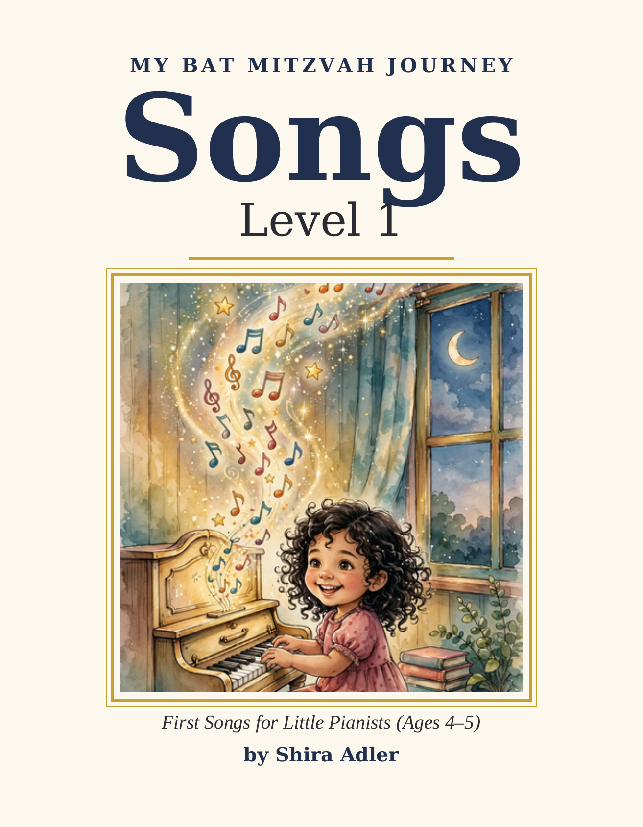 My Bat Mitzvah Journey: Songs Level 1 — First Songs for Little Pianists cover