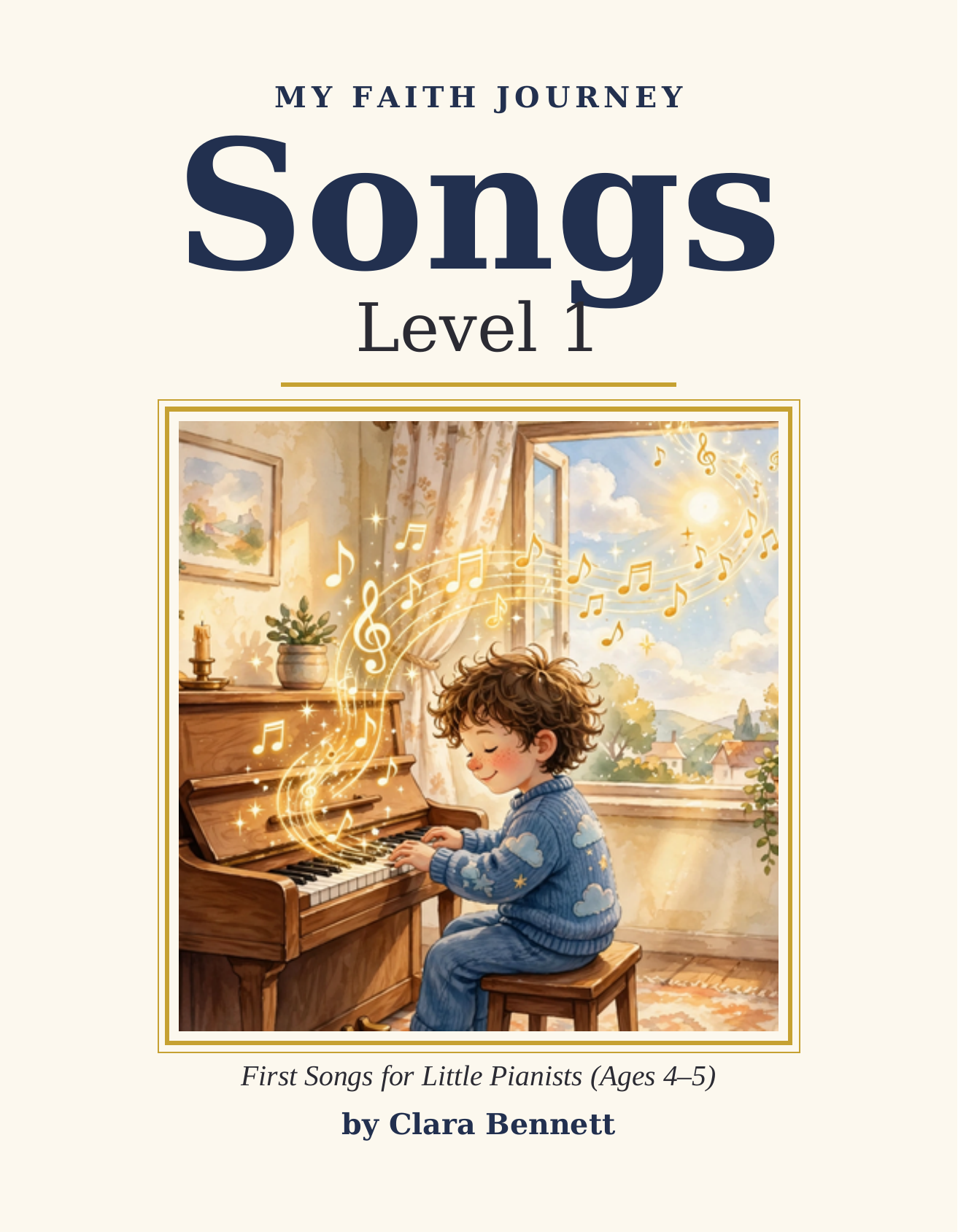 My Faith Journey: Songs Level 1 — First Songs for Little Pianists cover