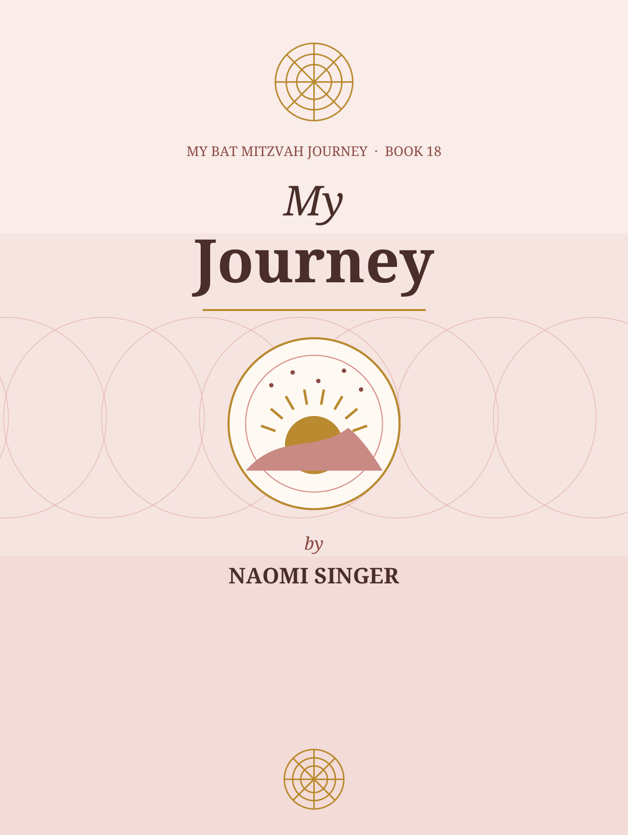My Journey — My Bat Mitzvah Journey Book 18 hardcover keepsake cover